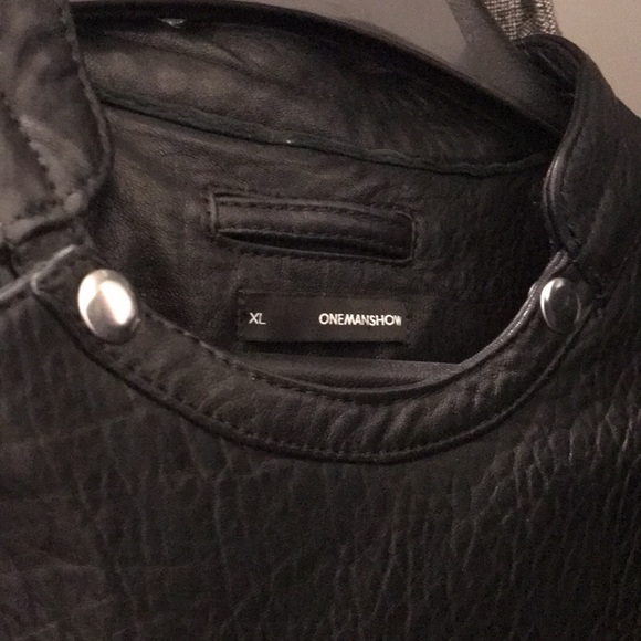 One Man Show Jadakiss Motorcycle Lambskin Jacket - Picture 12 of 12